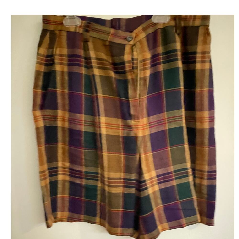 Lauren Ralph Lauren Women’s Plaid  Shorts Size 14 - Picture 2 of 5